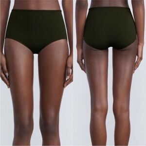 LAFAYETTE 148 NWT HIGH WAIST SWIM BOTTOM COLOR DEEP BASIL SIZE XS